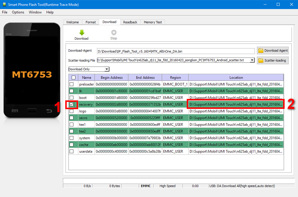 Root Mediatek devices using SP Flash Tool