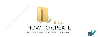 Create Invisible Folders