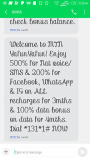 MTN yafunyafun 500% nat voice/sms 200%data and more