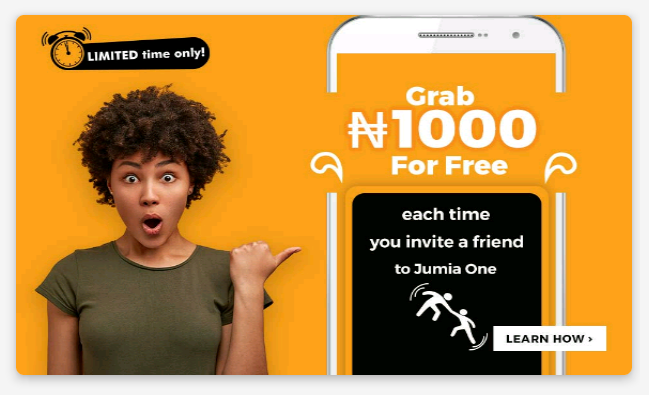 How to Get N1000 Cashback by Inviting Friends to Use Jumia One