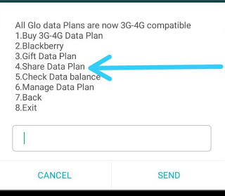 HOW TO SHARE DATA FOR GLO USERS