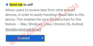 How to send a tab from Chrome to any Android Device