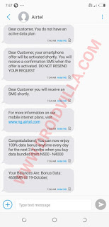 Get eligible for airtel N200 for 4.6gig: 2019 working trick