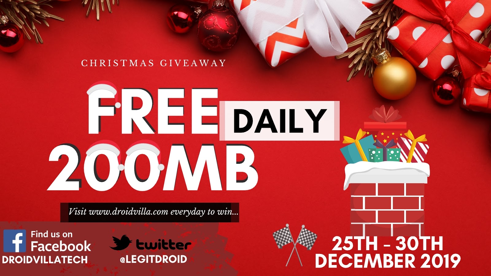 Christmas Giveaway: Free Airtel 200mb from 25th to 30th December 2019