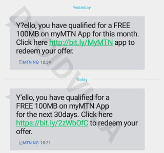 Free MTN data: mtn staggered bonus a.k.a MyMTNApp welcome back bonus