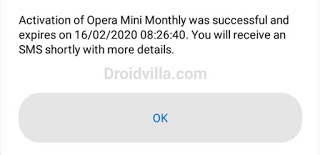 MTN Opera Mini Monthly was successful 