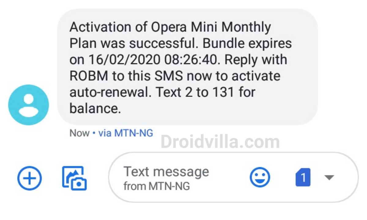 Opera Mini subscription plan