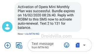 MTN introduces Opera mini and News daily, weekly and monthly data packages