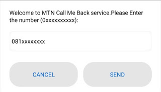 How to send MTN call me back service droidvilla 