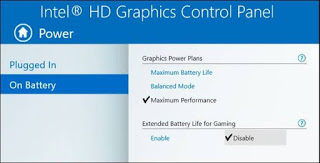 Intel HD Graphics Control Panel