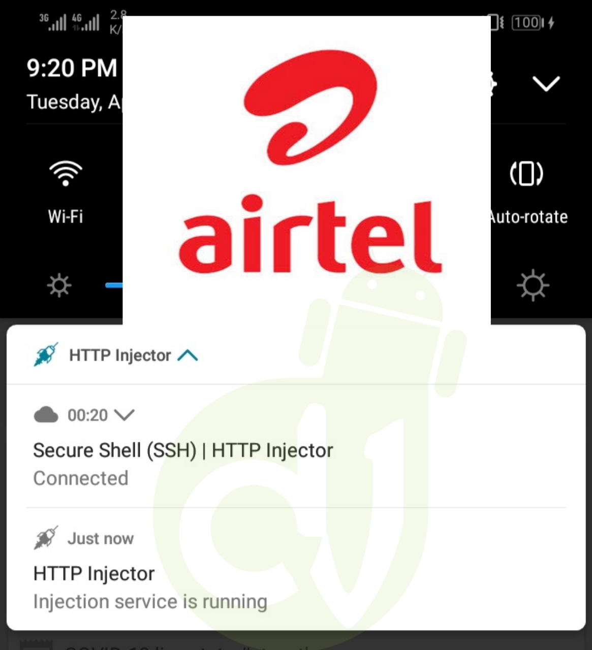 How to activate Airtel N100 for 500mb and power all applications using HTTP injector