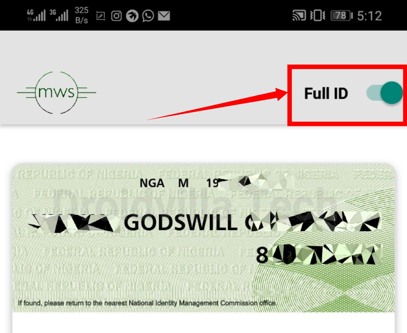 Nimc MobileID national idcard