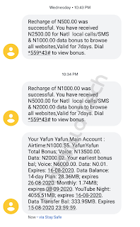 MTN yafunyafun tarrif plan