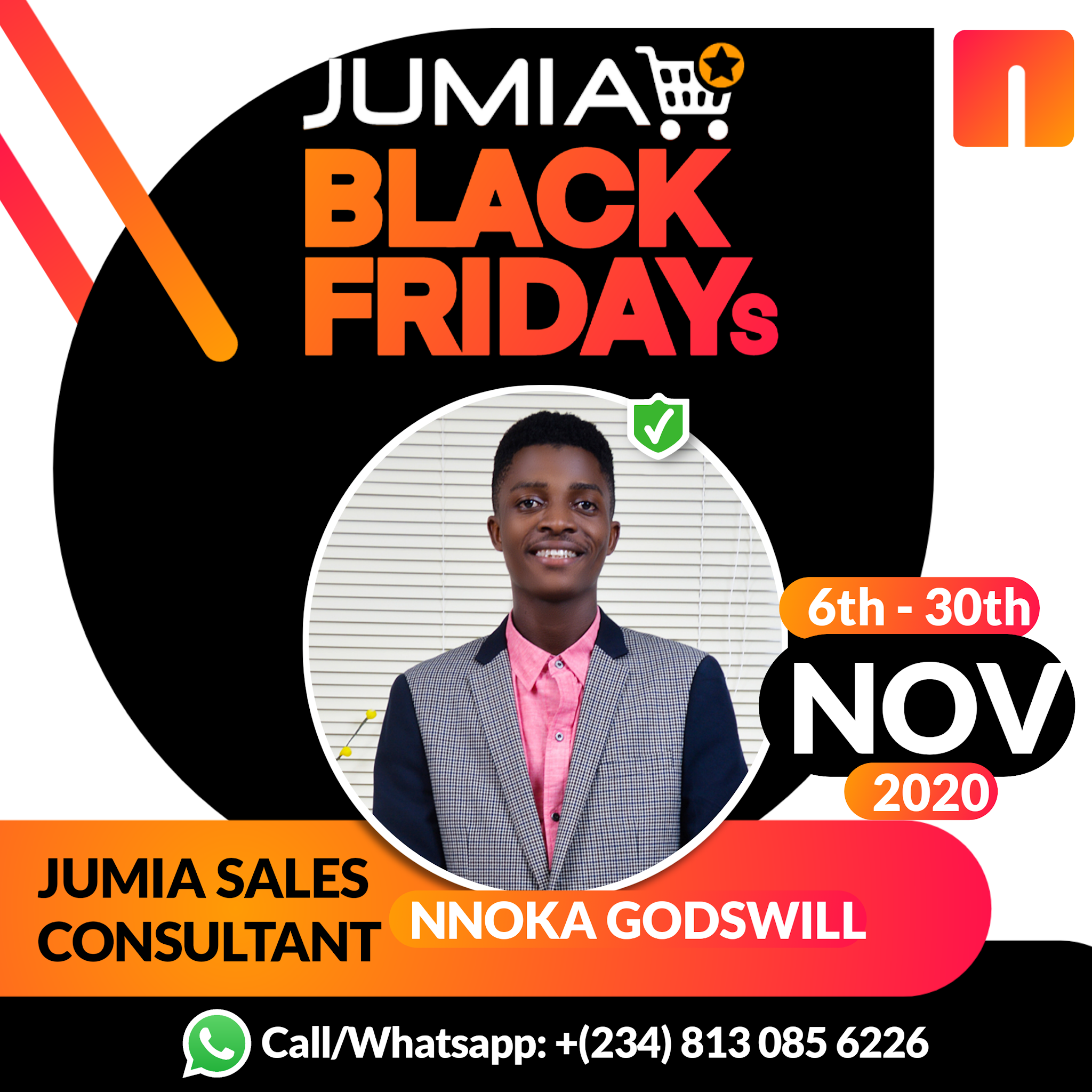Jumia sales consultant contact