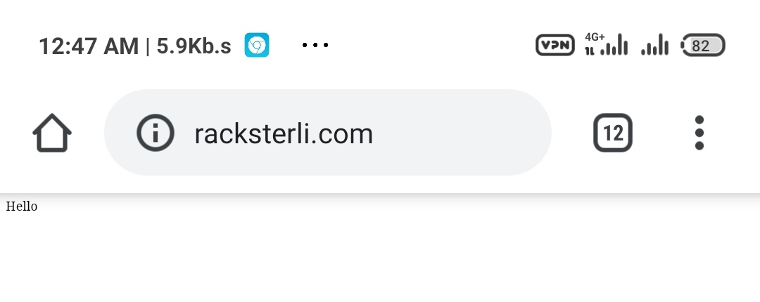 Racksterli crashed