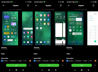 Sapphire theme for redmi xiaomi