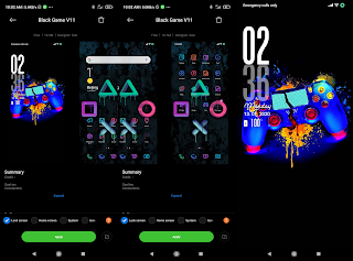 Black Game V11 free xiaomi redmi theme