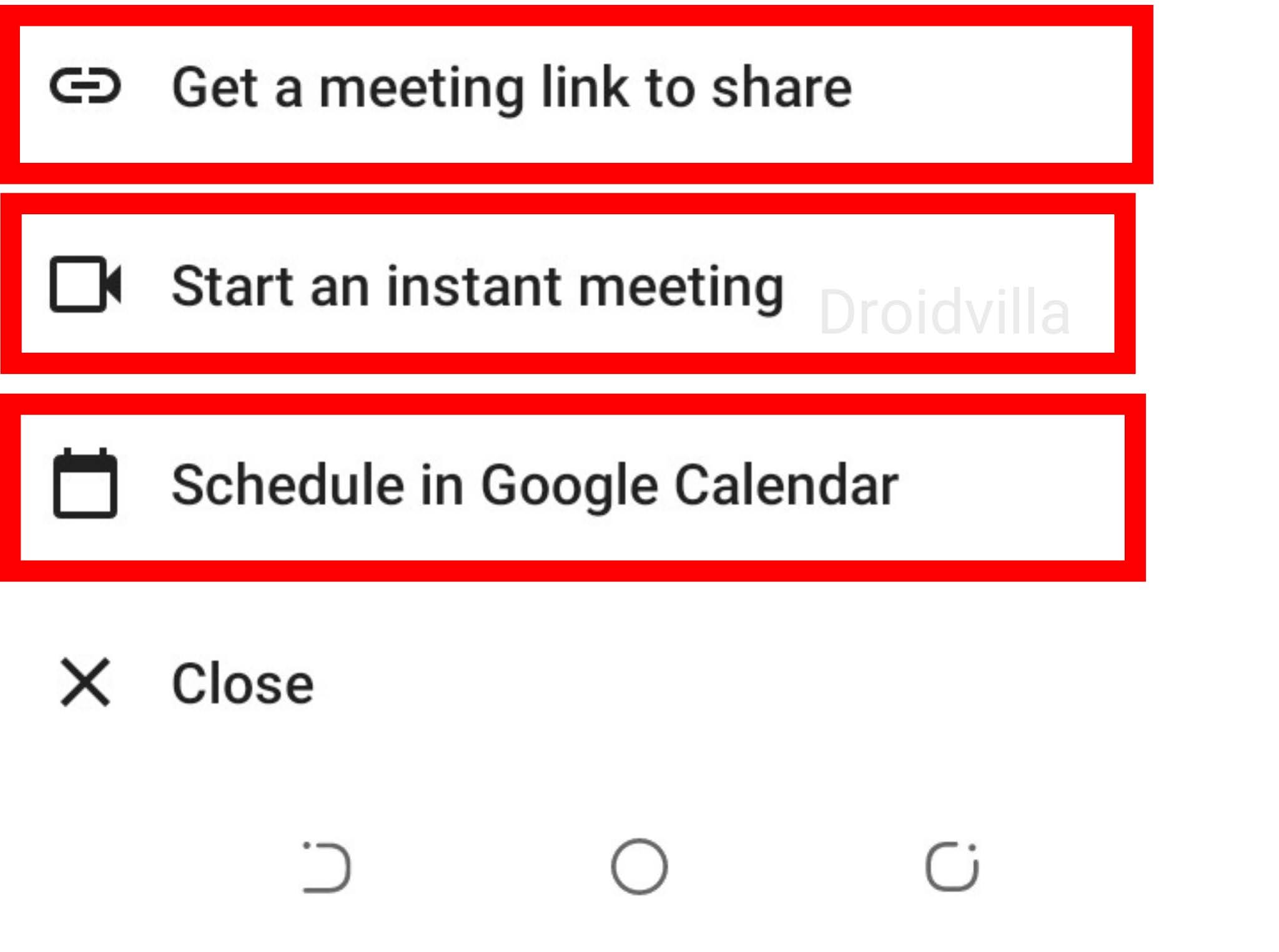 New meeting link (google meet)