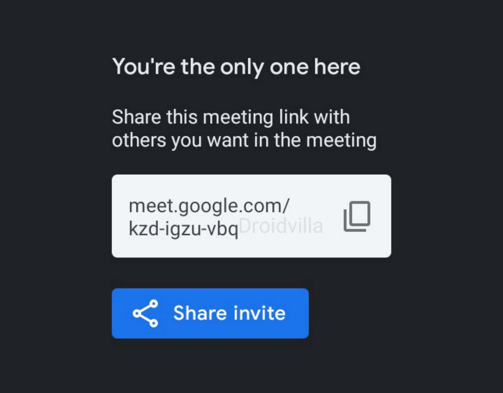 Google meet instant meeting