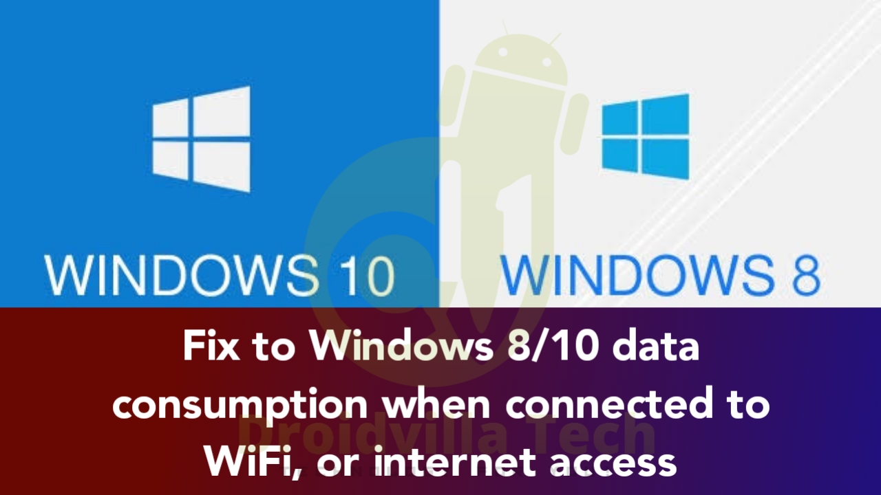 Windows 8/10 high data consumption