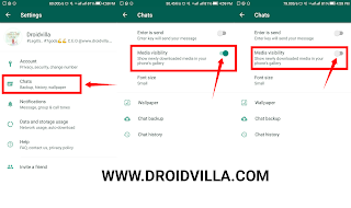 Whatsapp media visibility 