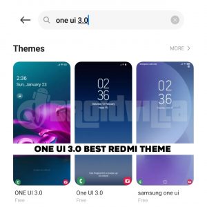 One UI 3.0 best redmi theme