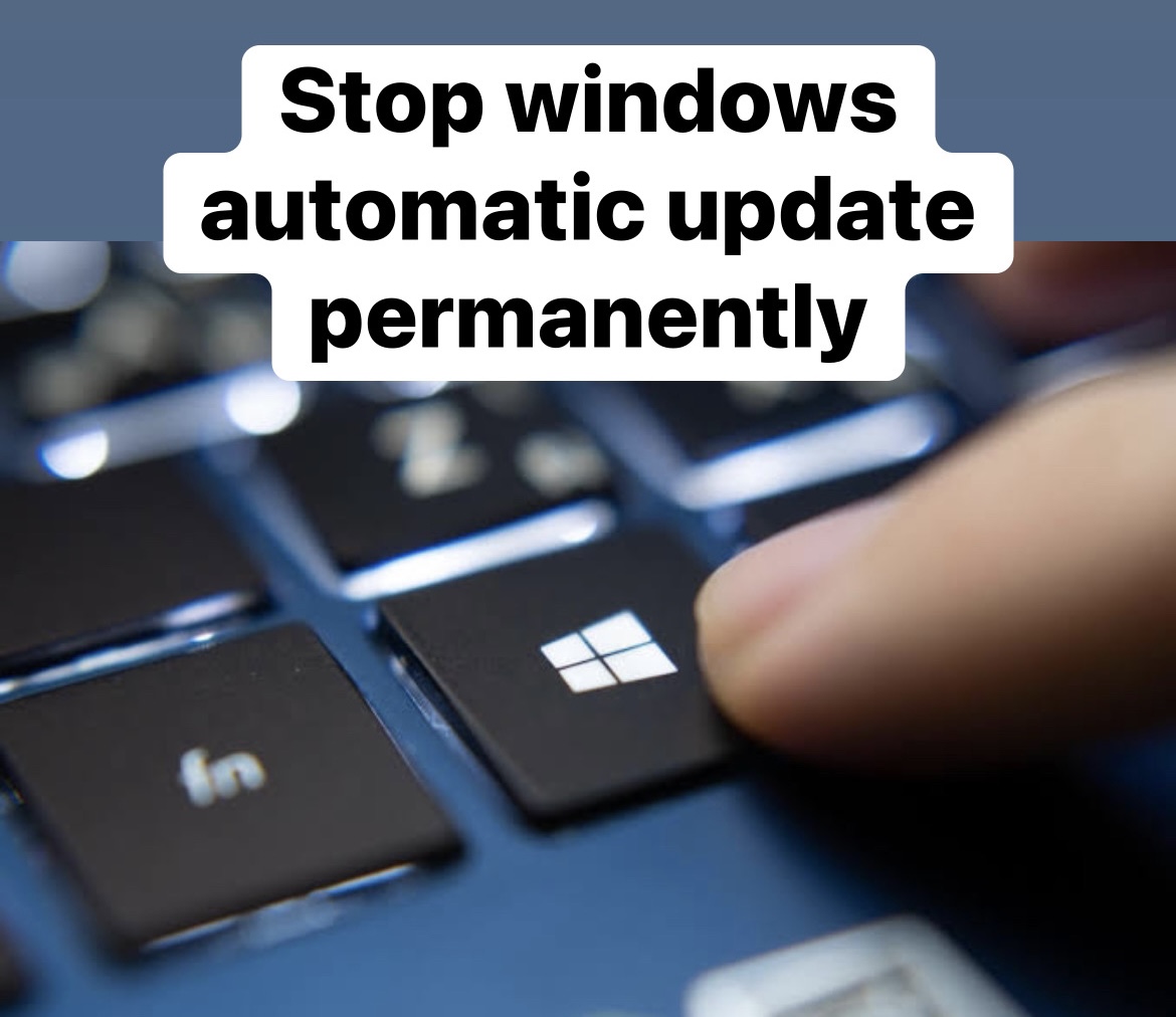 stop windows automatic update permanently