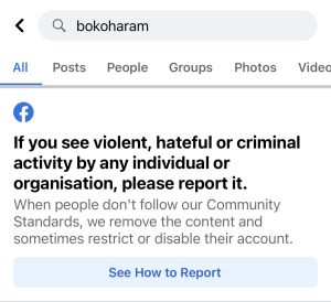 BOKOHARAM Facebook Warning