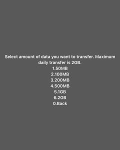 share MTN data up to 2GB