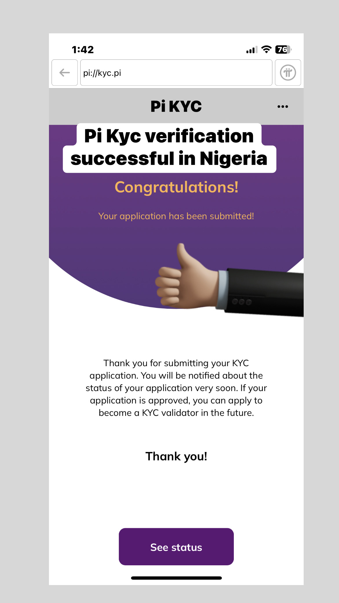 Pi Kyc verification eligibility in Nigeria 