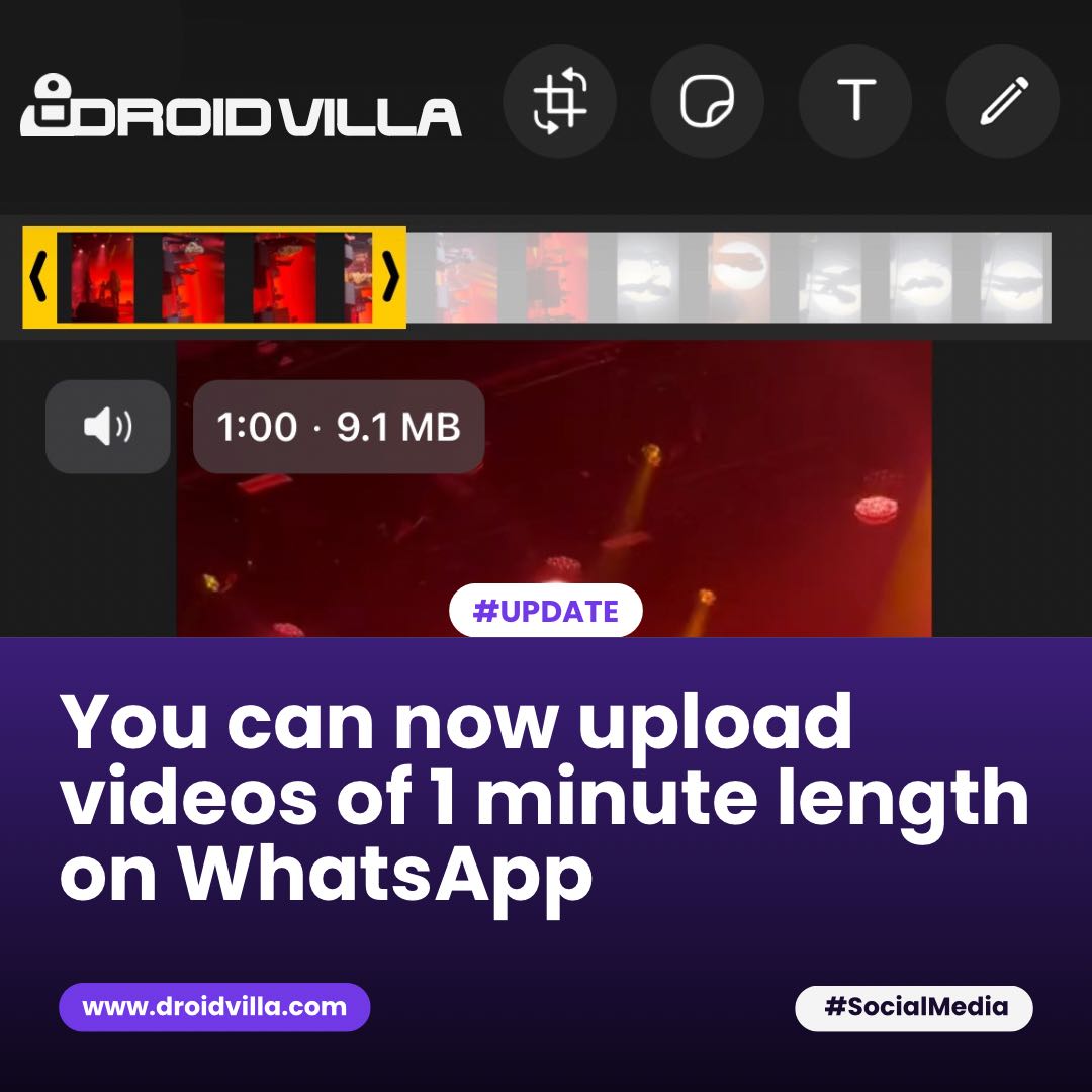 WhatsApp 60sec Video Status Length Upload